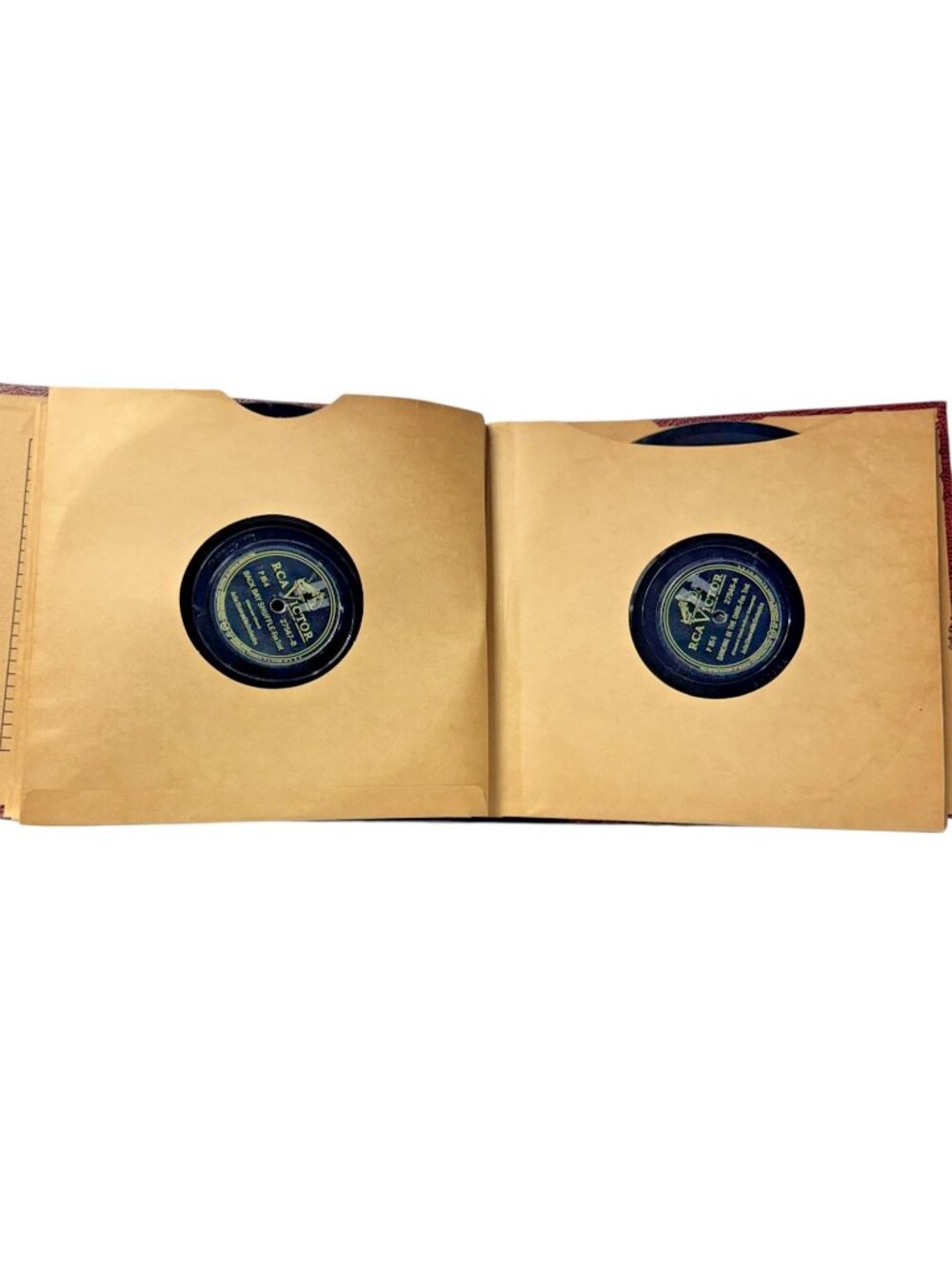Artie Shaw 10" Record Lot Of 10 Victor Vintage Shellac 78 RPM Records w/ Binder